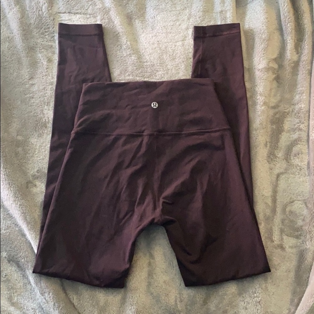 LULULEMON 🍋 wunder under black cherry 28”